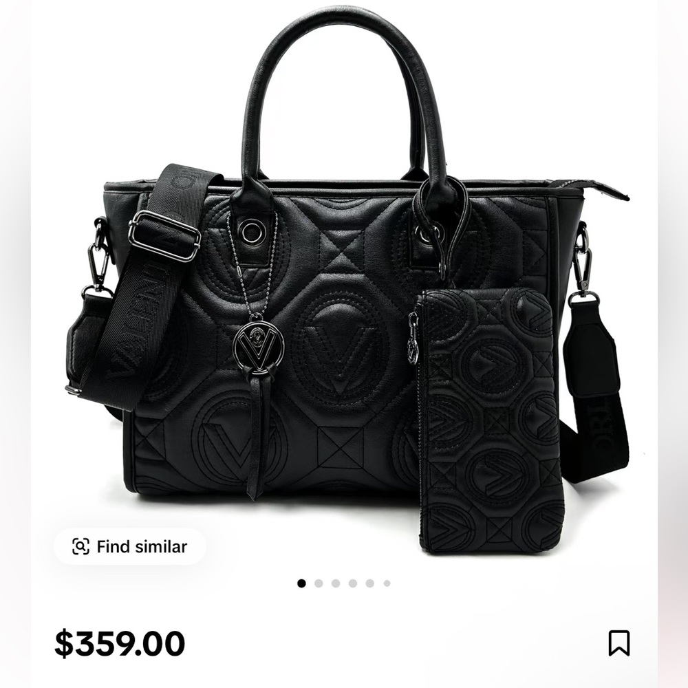 Valentino Orlandi Elegant Black Tote